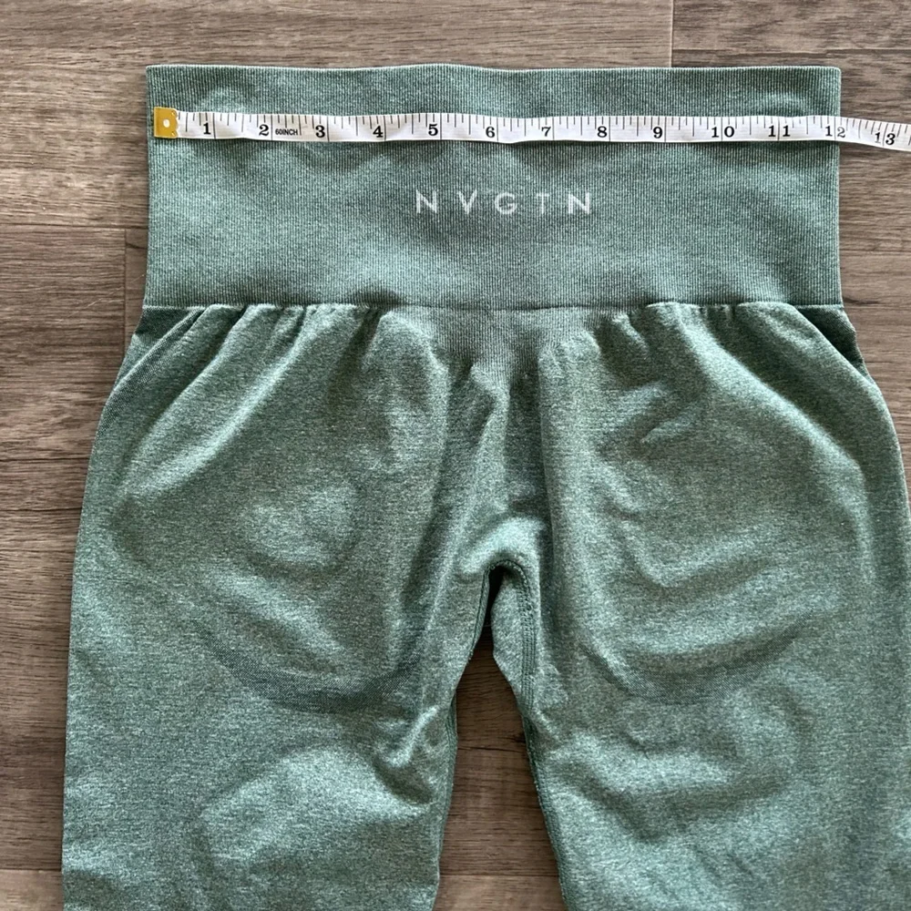 NVGTN Forest Green Contour Seamless Leggings M - Picture 2 of 6
